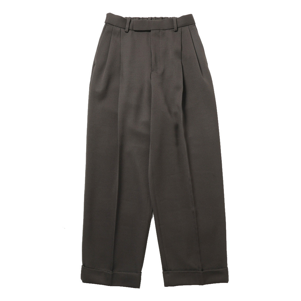 DOUBLE PLEATED SEMI EASY TROUSERS POLWARTH TUXEDO CLOTH
