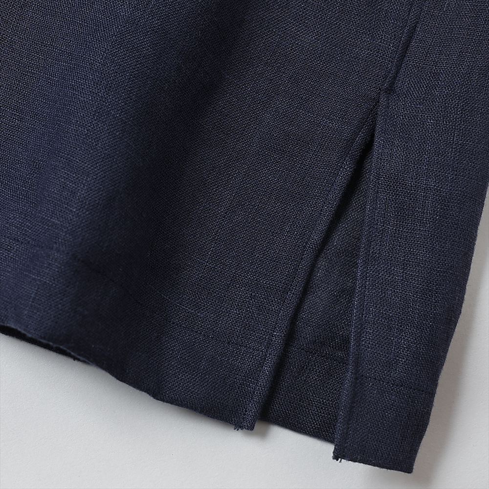 OPEN COLLAR S/S SHIRT HEMP