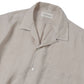 OPEN COLLAR S/S SHIRT HEMP