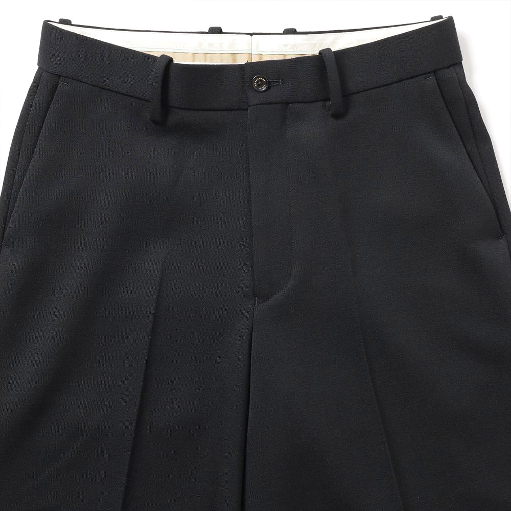 FLAT FRONT WIDE TROUSERS POLWARTH TUXEDO CLOTH