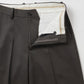 FLAT FRONT WIDE TROUSERS POLWARTH TUXEDO CLOTH