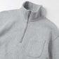 Zip Mock Neck - 12oz Cotton Fleece
