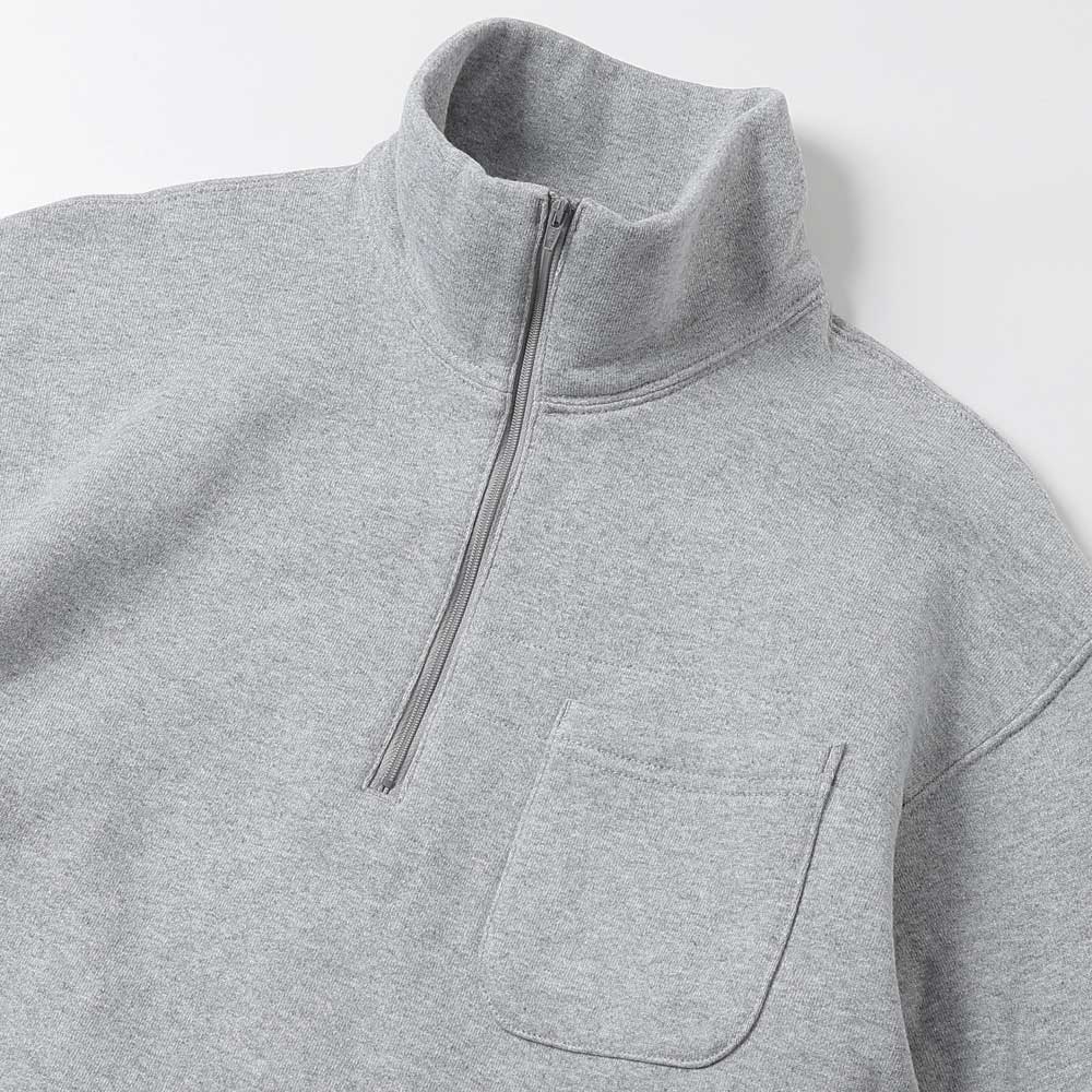 Zip Mock Neck - 12oz Cotton Fleece
