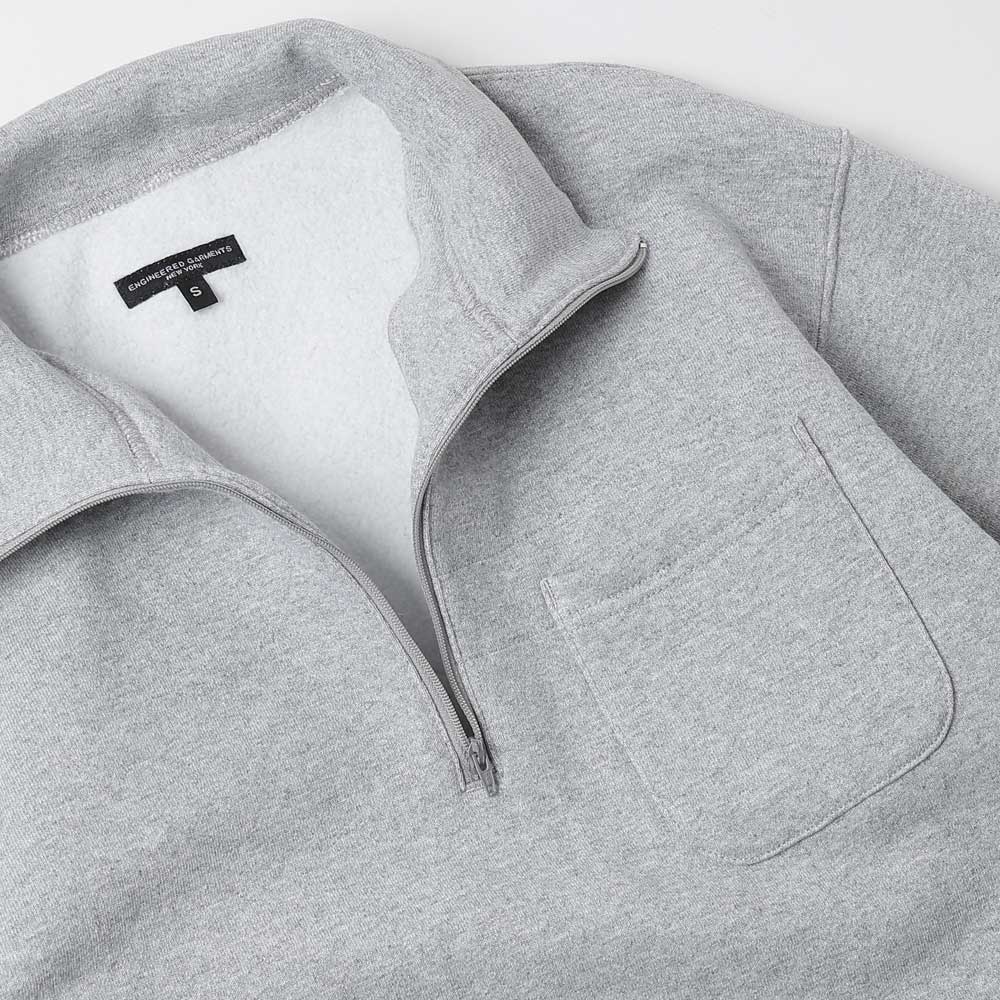 Zip Mock Neck - 12oz Cotton Fleece