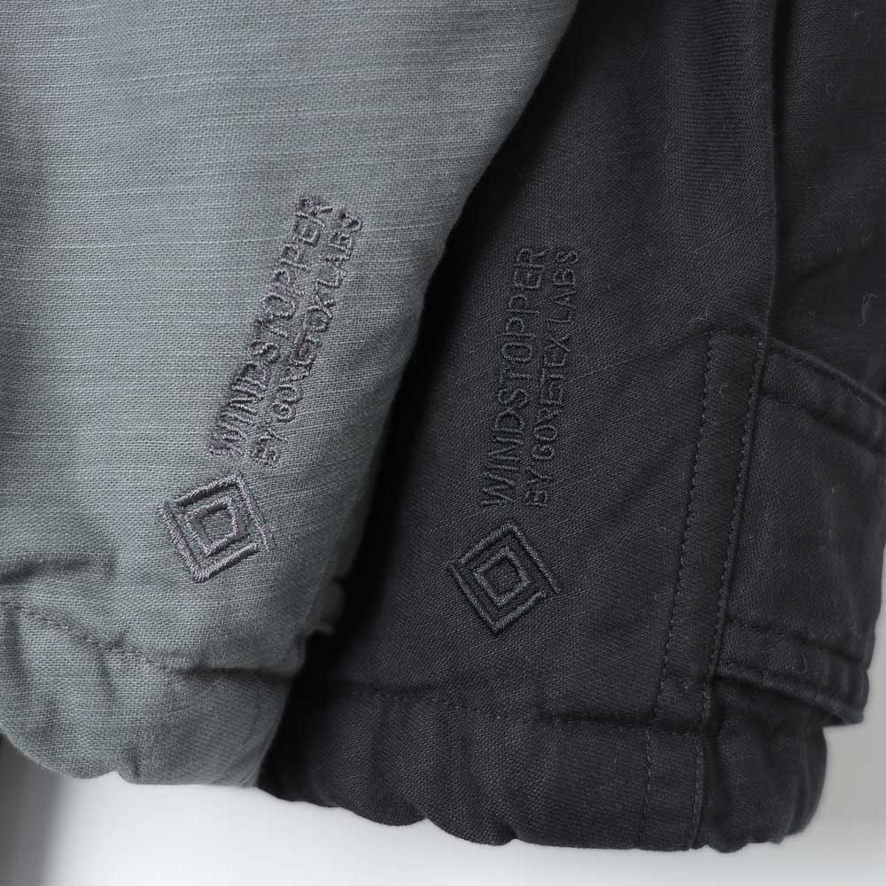 TROOPER PUFF COAT COTTON BACKSATIN PIGMENT DYE WITH WINDSTOPPER