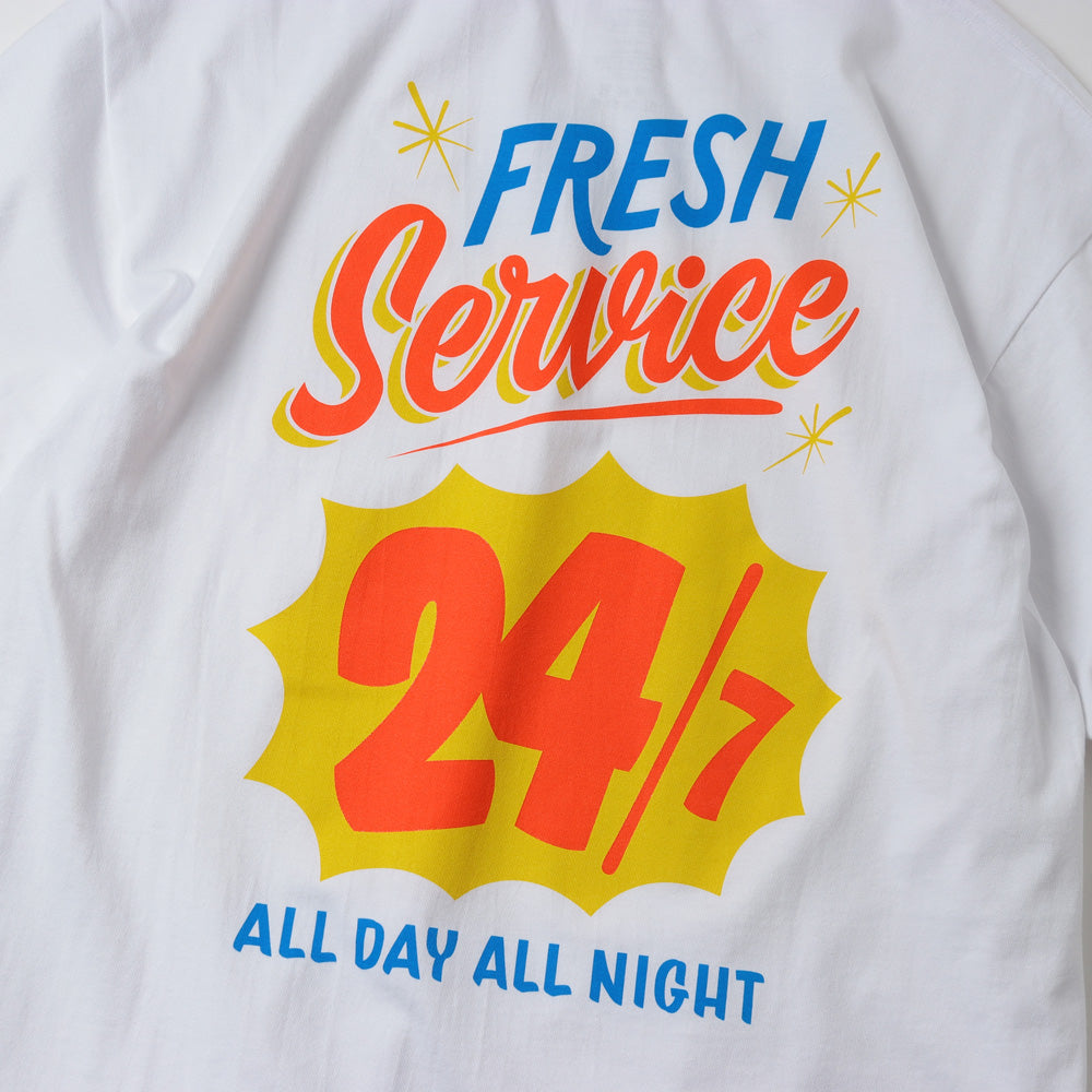 CORPORATE PRINTED S/S TEE ”ALL DAY ALL NIGHT ”