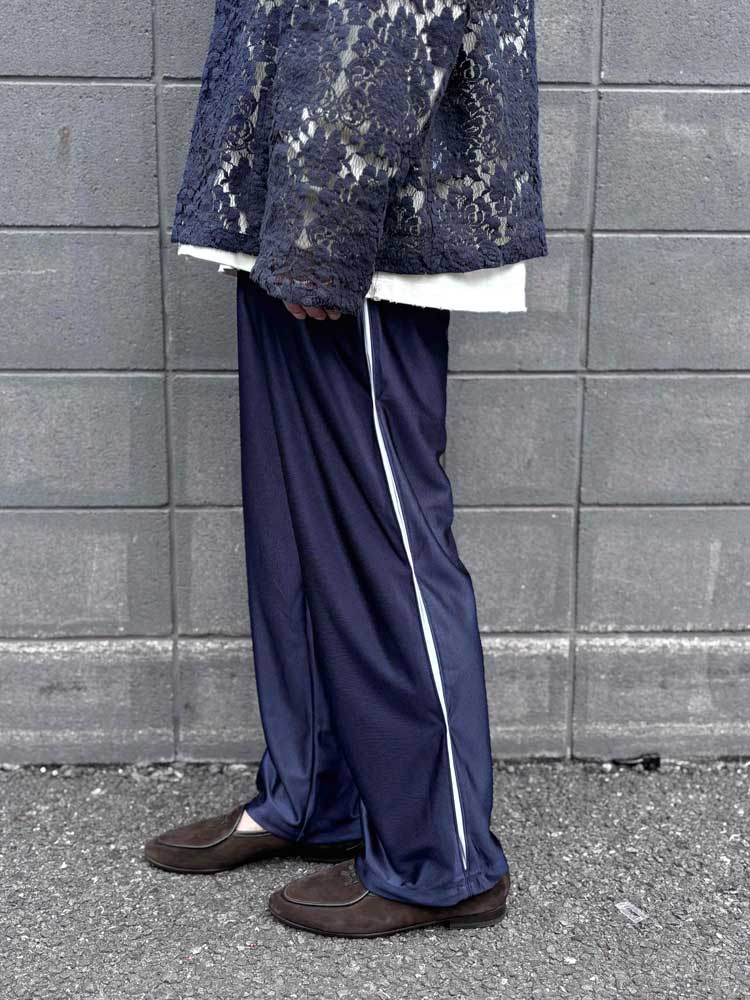 【正規品】Needles ネイビー フレアパンツ NEEDLES(ニードルズ)Track Pant - Tricot Sateen (SX218) | NEEDLES