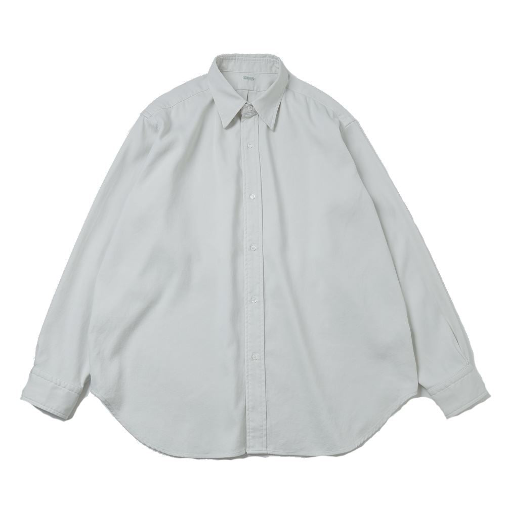 A.PRESSE (ア プレッセ) Double Weave Twill Regular Collar Shirt