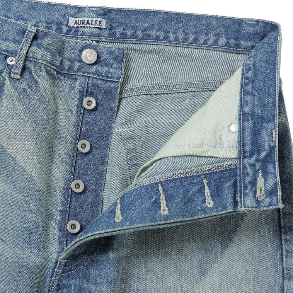 AURALEE(オーラリー) SELVEDGE FADED HEAVY DENIM WIDE PANTS