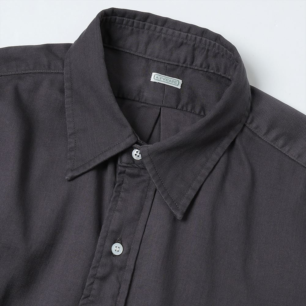 Double Weave Twill Regular Collar Shirt