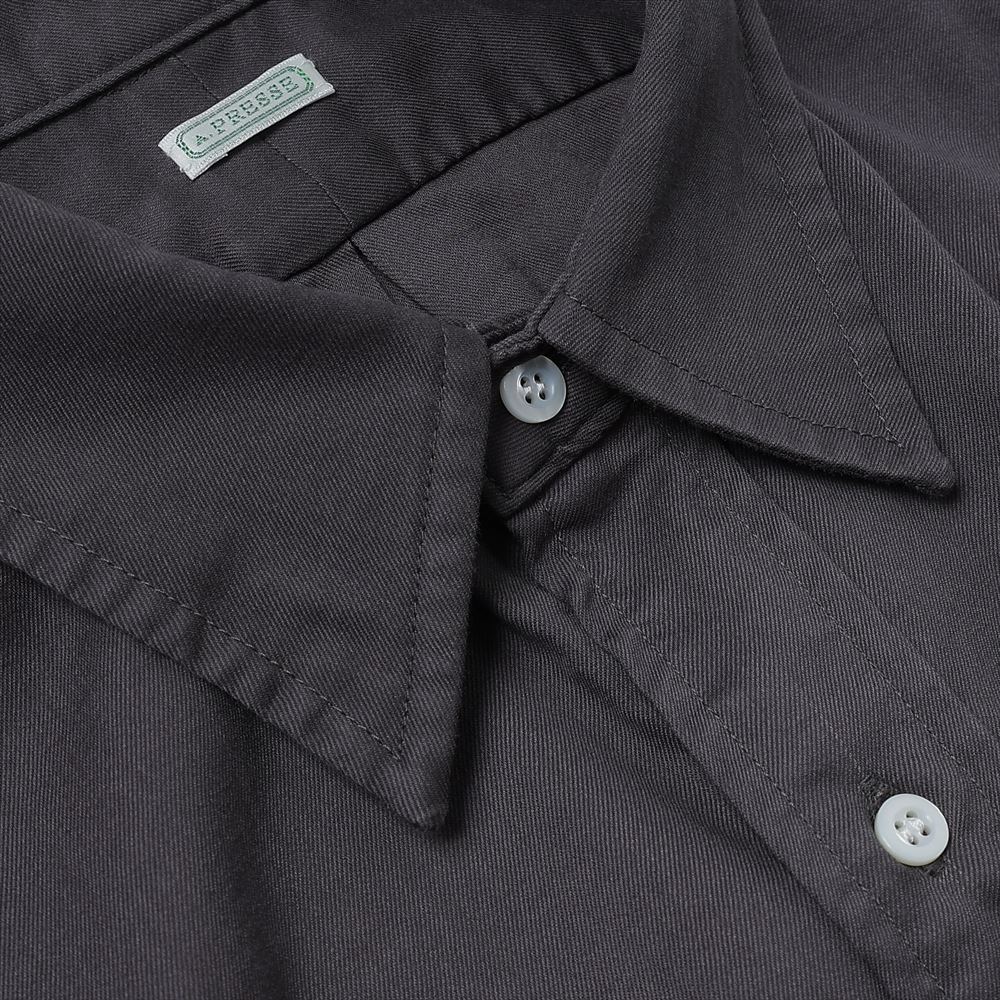 Double Weave Twill Regular Collar Shirt