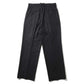 DOUBLE PLEATED STRAIGHT TROUSERS WOOL FLANNEL