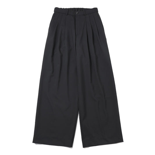 TRIPLE PLEATED WIDE TROUSERS ORGANIC WOOL 2/80 TROPICAL