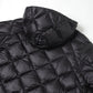 Ultra-lightweight diamond quilted outdoor down jacket and hoodie