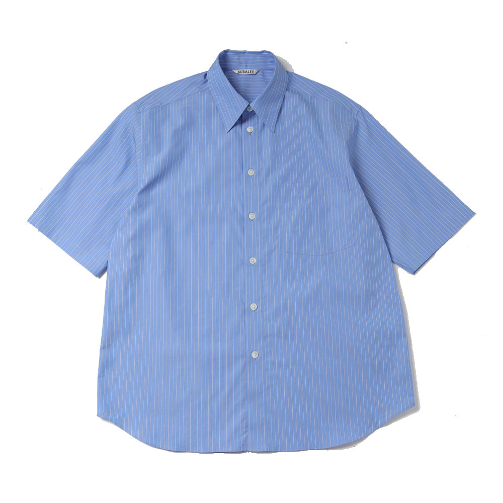 SUVIN HIGH COUNT CLOTH STRIPE HALF SLEEVED SHIRT