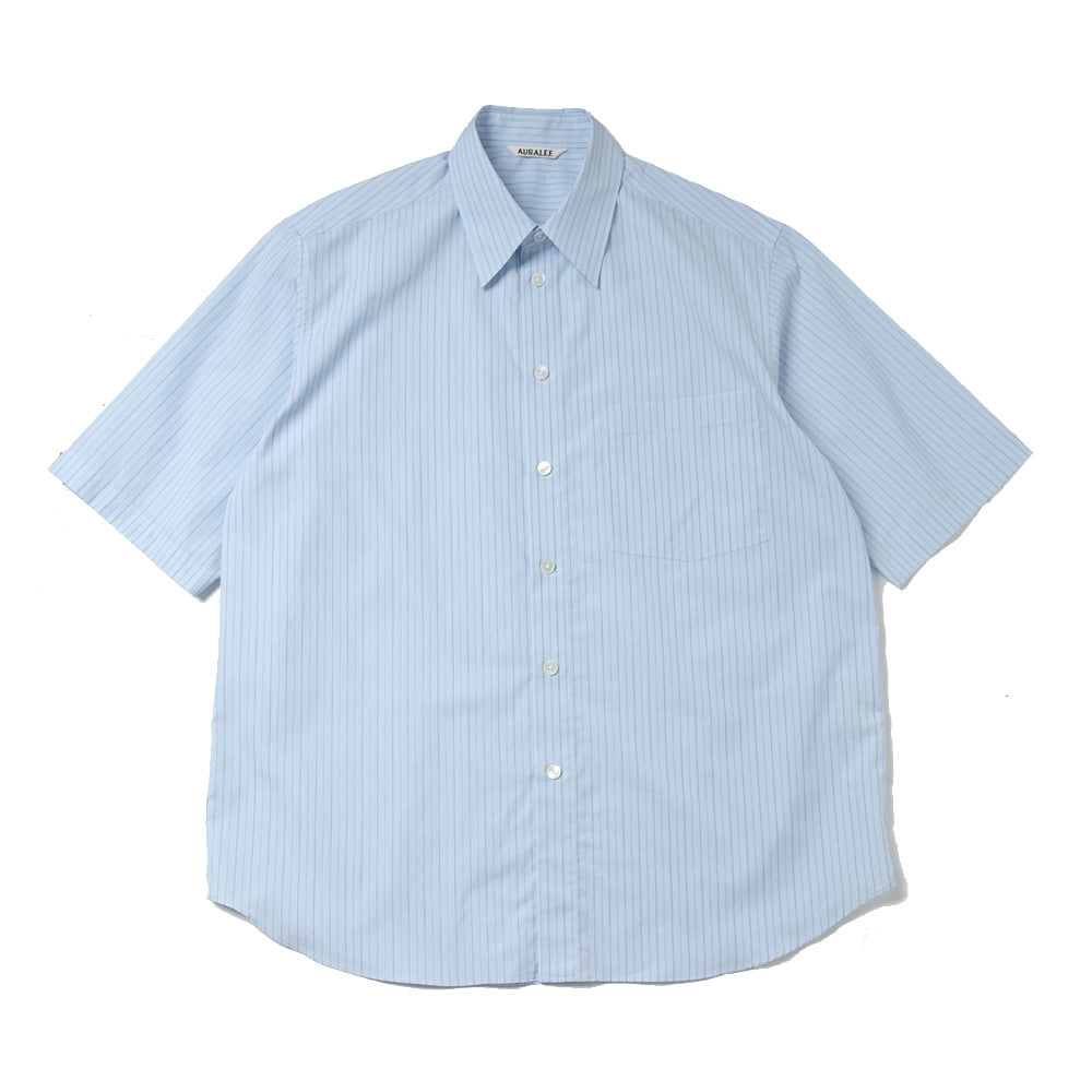 SUVIN HIGH COUNT CLOTH STRIPE HALF SLEEVED SHIRT
