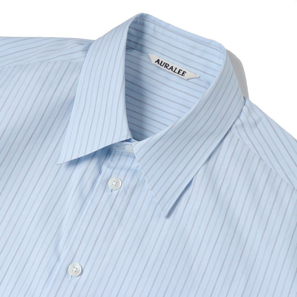 SUVIN HIGH COUNT CLOTH STRIPE HALF SLEEVED SHIRT
