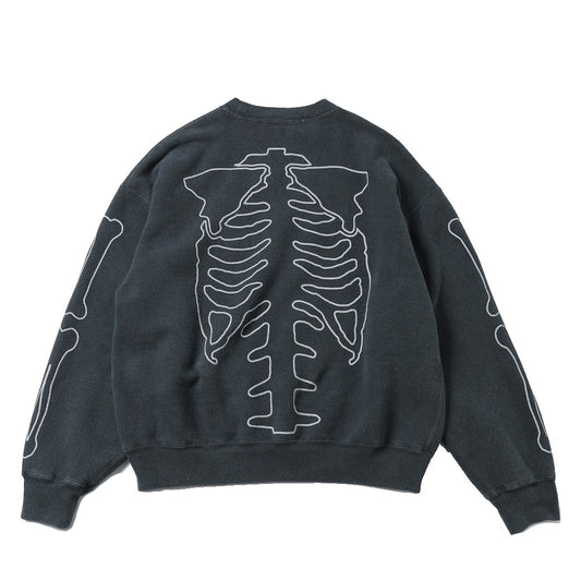 SP加工起毛裏毛クルー (BONE)