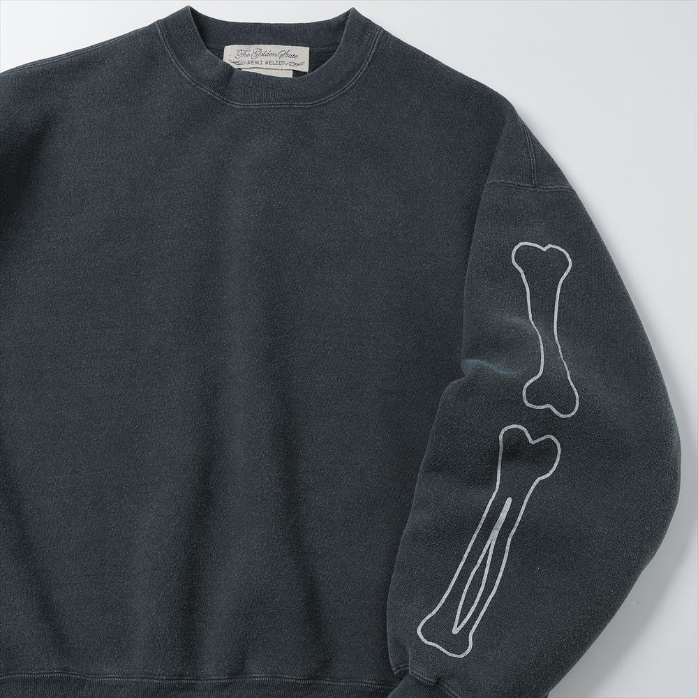 REMI RELIEF - SP processed brushed fleece crew (BONE) (RN29373143