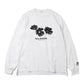 Printed Cross Crew Neck Long Sleeve T-Shirt - Flower 26ssmae