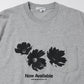 Printed Cross Crew Neck Long Sleeve T-Shirt - Flower 26ssmae