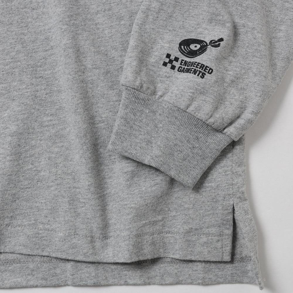 Printed Cross Crew Neck Long Sleeve T-Shirt - Flower 26ssmae
