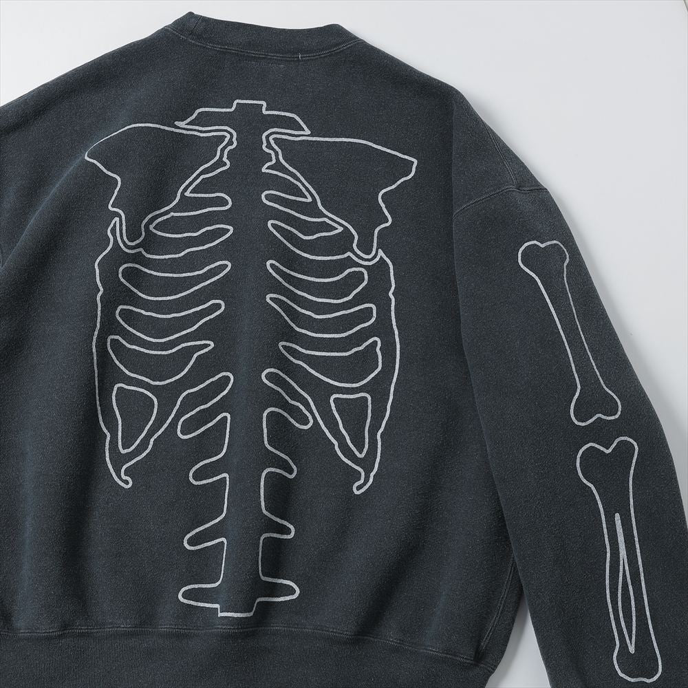 SP加工起毛裏毛クルー (BONE)