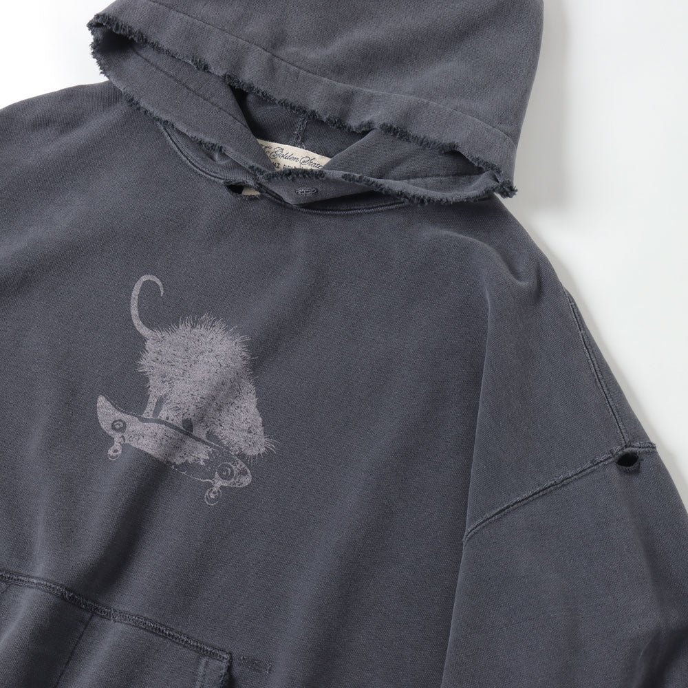 Double SP processed fleece hoodie (SKATE)
