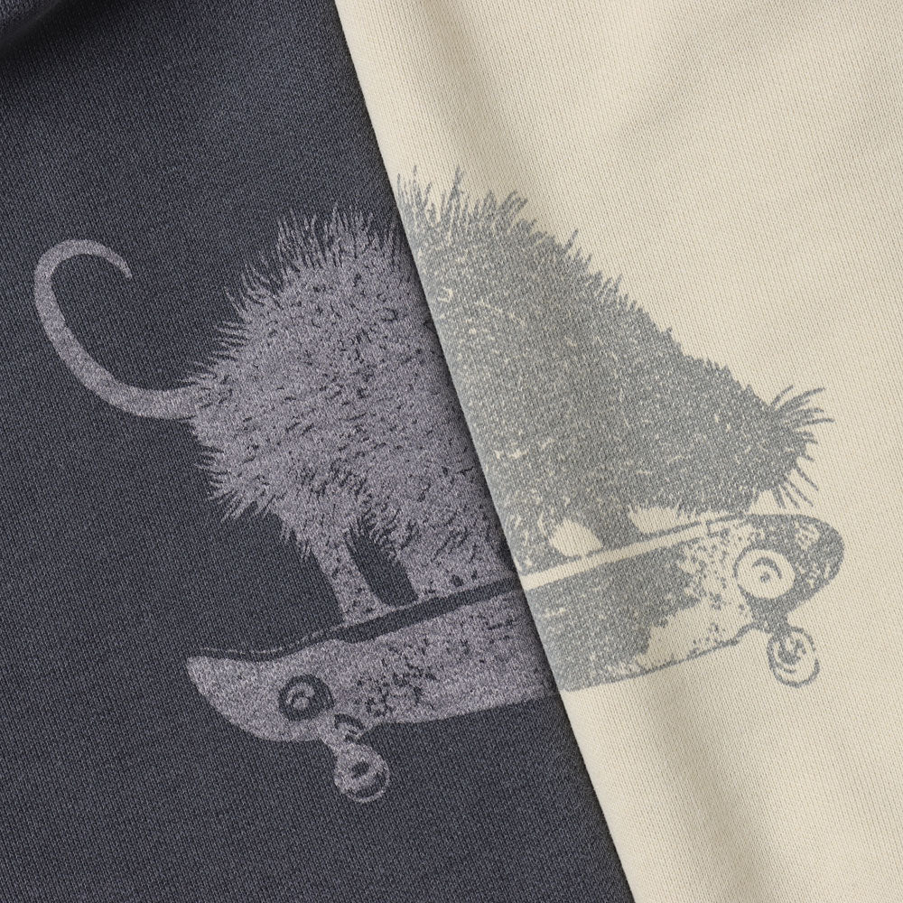 Double SP processed fleece hoodie (SKATE)