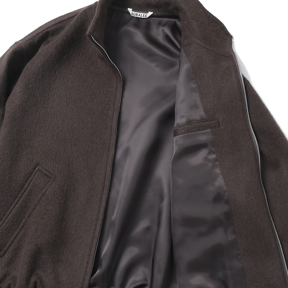 BABY CAMEL FLANNEL ZIP BLOUSON