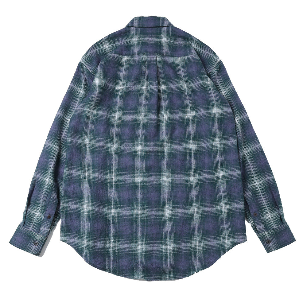 AIRY WOOL CHECK SHIRT