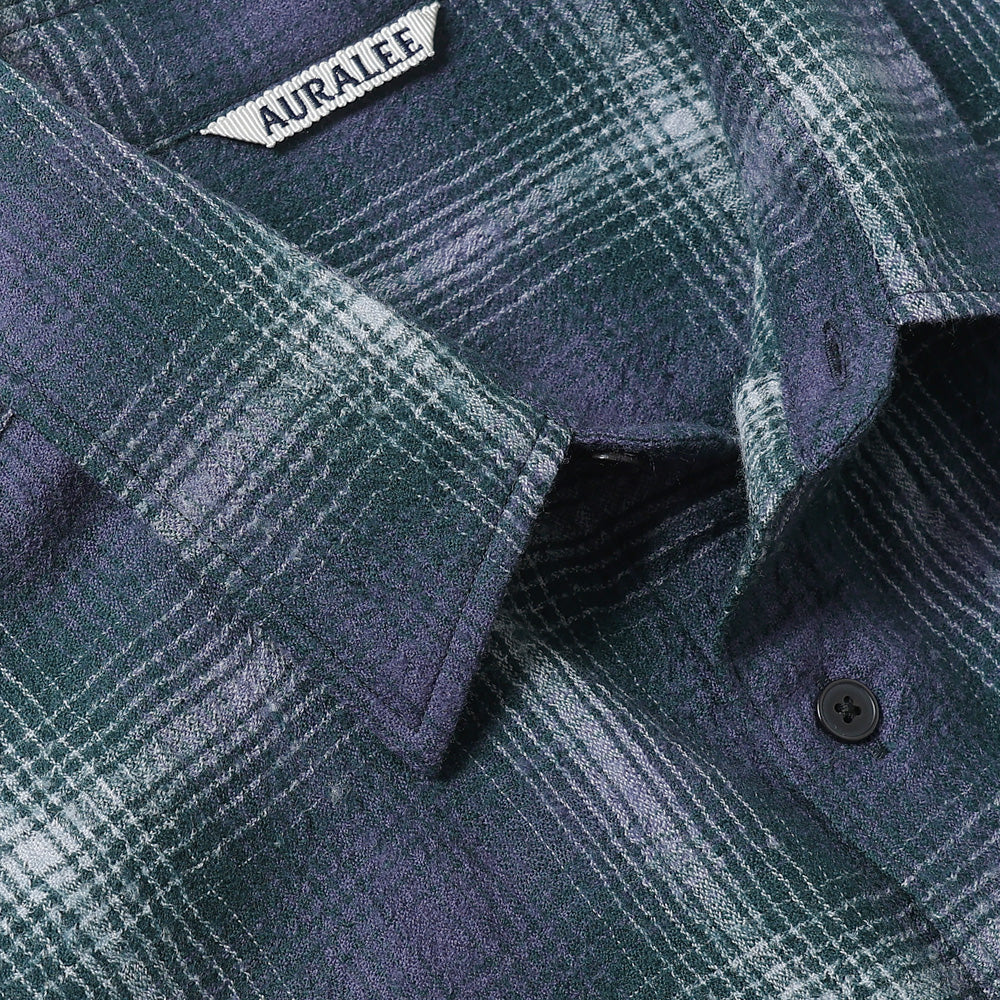 AIRY WOOL CHECK SHIRT