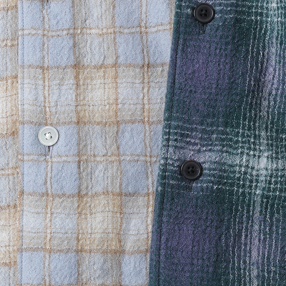 AIRY WOOL CHECK SHIRT