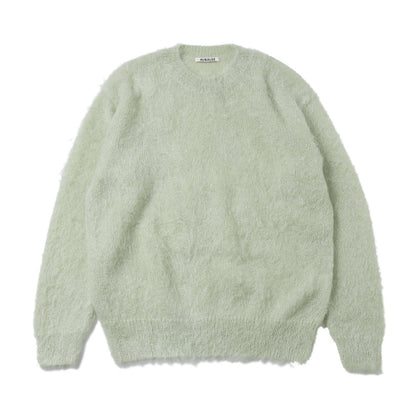 BRUSHED SUPER KID MOHAIR KNIT P/O
