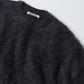 BRUSHED SUPER KID MOHAIR KNIT P/O