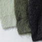 BRUSHED SUPER KID MOHAIR KNIT P/O