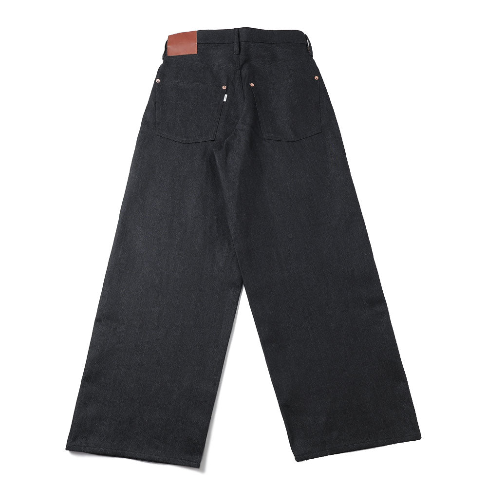 TWISTED HEATHER DENIM PANTS WIDE CUT