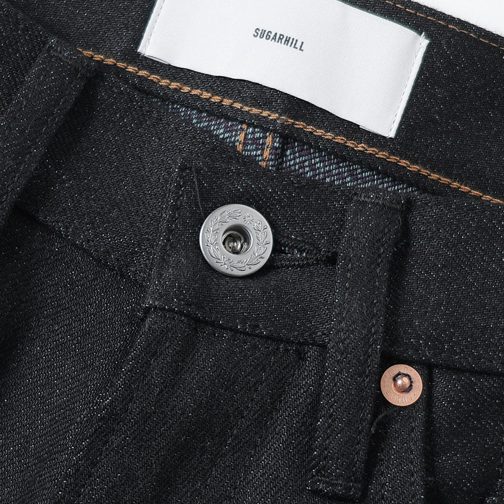 TWISTED HEATHER DENIM PANTS WIDE CUT
