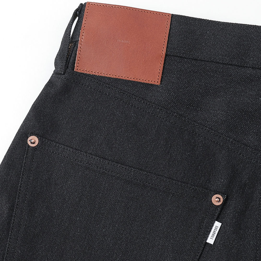 TWISTED HEATHER DENIM PANTS WIDE CUT