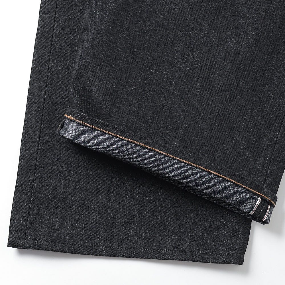 TWISTED HEATHER DENIM PANTS WIDE CUT