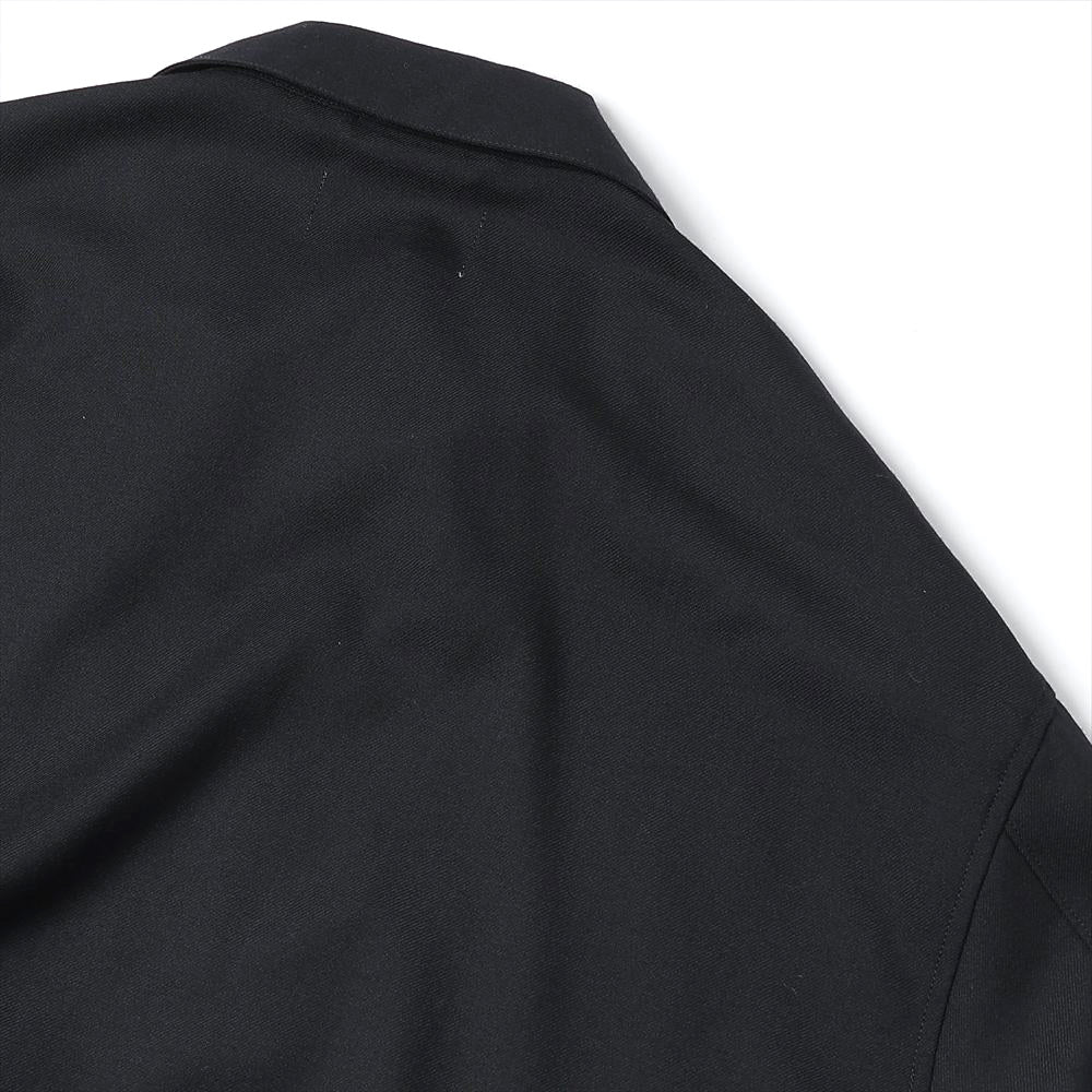 HALF ZIP SERVICE SHIRT JACKET ORGANIC WOOL VIYELLA