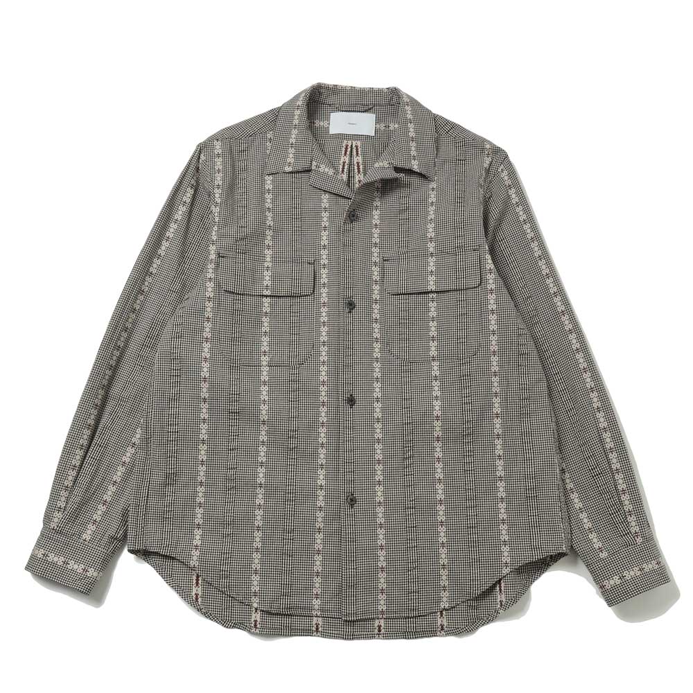 Dobby Open Collar Shirt