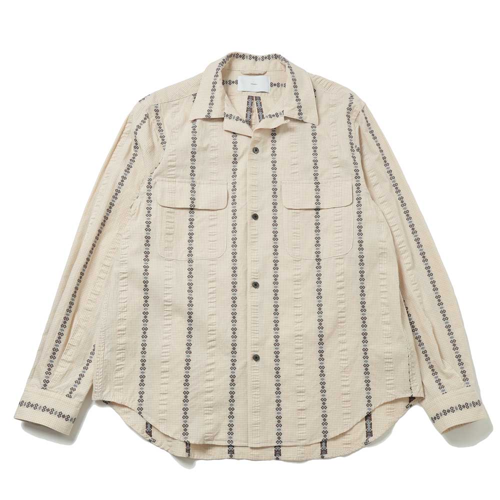 SUGARHILL (Sugar Hill) DOBBY Open Collar Shirt (26440505