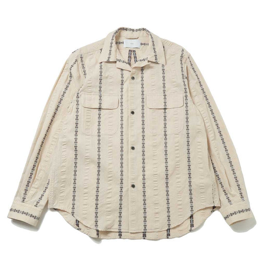 Dobby Open Collar Shirt