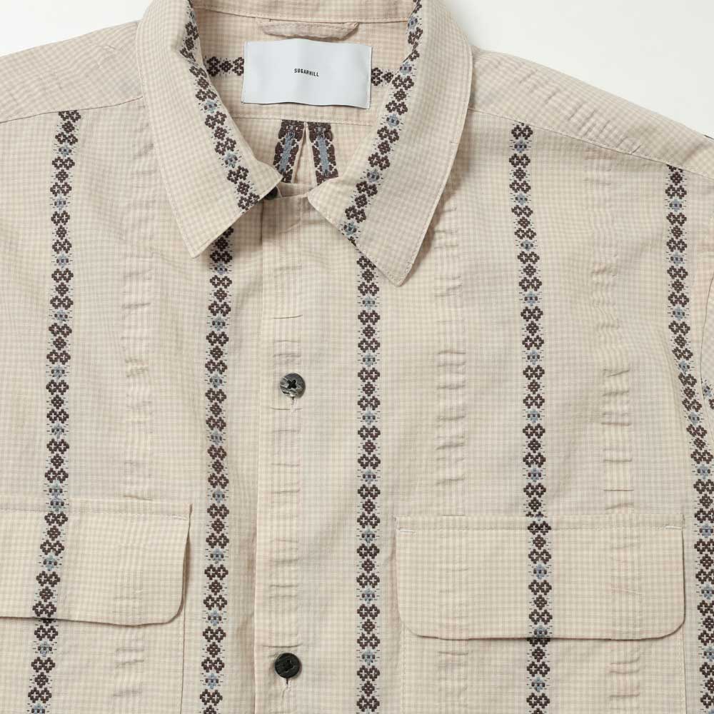 Dobby Open Collar Shirt