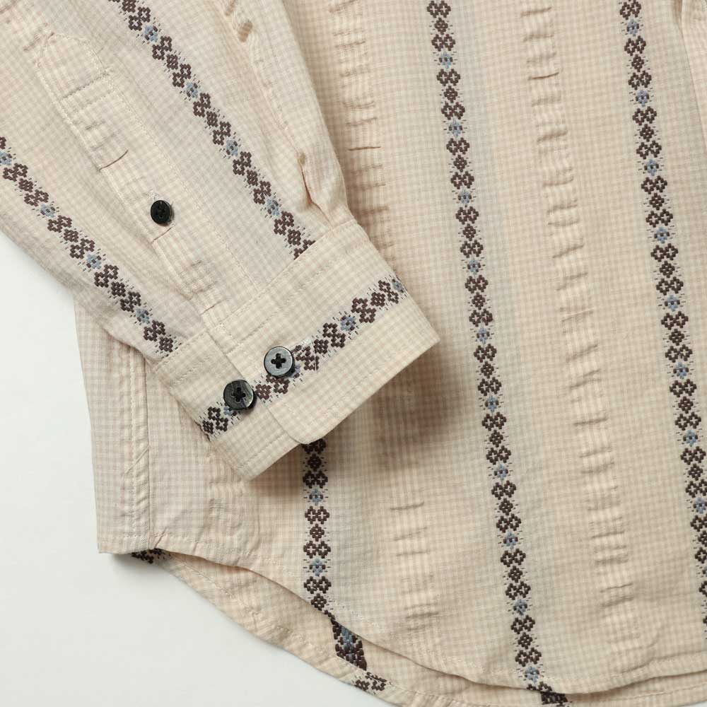 SUGARHILL(シュガーヒル)DOBBY OPEN COLLAR SHIRT (26440505