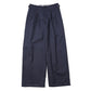 TWO TUCK MILITARY TROUSERS WOOL TROPICAL MELANGE