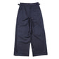 TWO TUCK MILITARY TROUSERS WOOL TROPICAL MELANGE