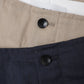 TWO TUCK MILITARY TROUSERS WOOL TROPICAL MELANGE
