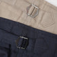 TWO TUCK MILITARY TROUSERS WOOL TROPICAL MELANGE